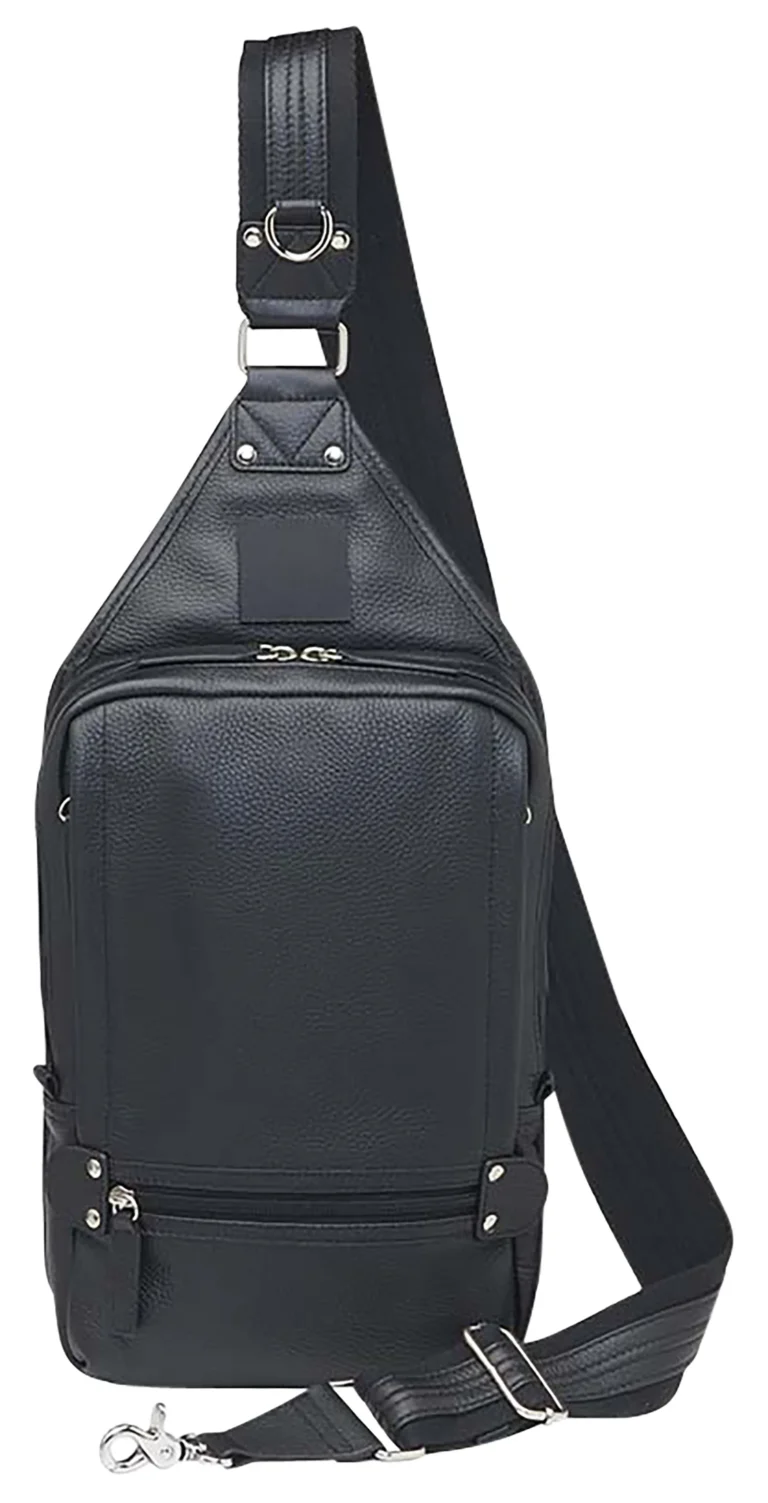 Gun Tote’n Mamas/Kingport GTM108BK Sling BackpackBlack Leather Includes Standard Holster
