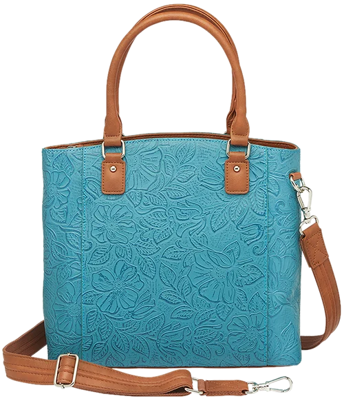 Gun Tote'n Mammas GTM-51tld/tblue Town Tote Cowhide Turq