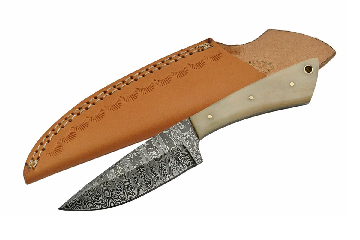 Handmade Custom Damascus Skinner Cougar Knife