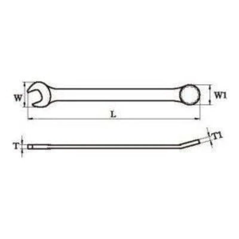 Hans 1165M Gear Ring – Open End Wrench / Ratchet Box Wrench (Mirror Finished)