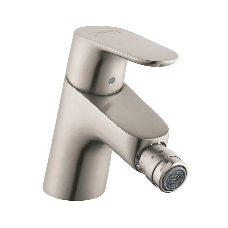 Hansgrohe Focus Horizontal Bidet Faucet in Brushed Nickel | Ferguson