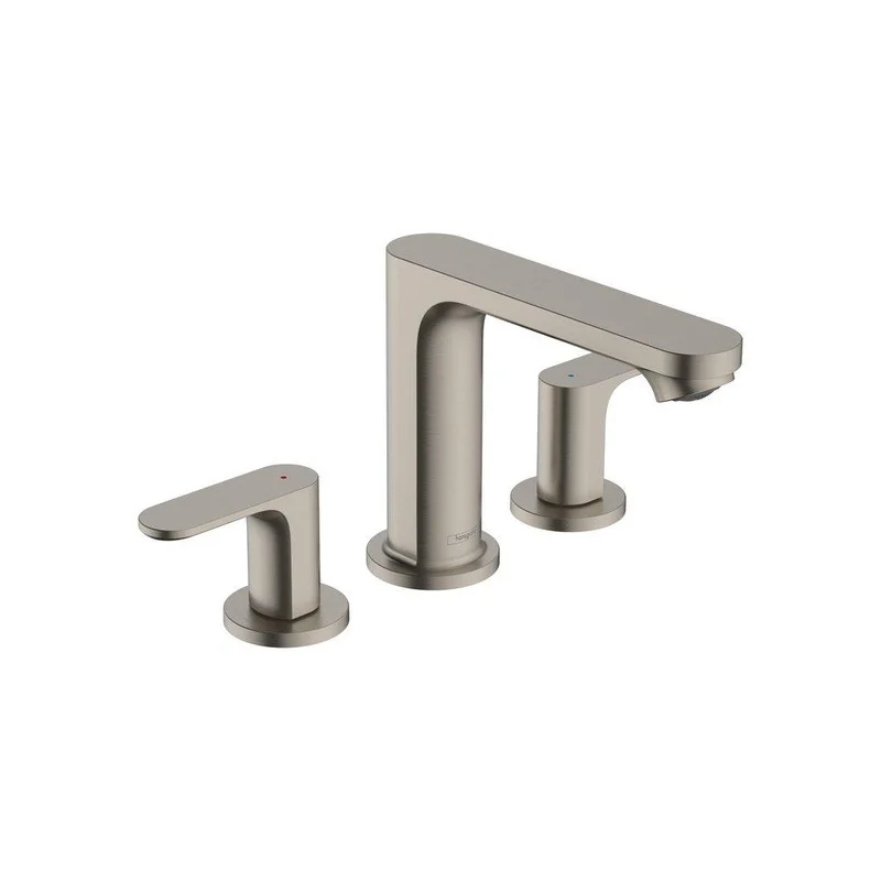 Hansgrohe Rebris S Two Handle Widespread Bathroom Sink Faucet in Brushed Nickel | Ferguson