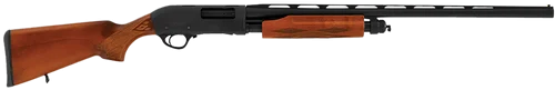 Hatsan USA Escort WS Full Size 12 Ga Pump 3" 4rd,28" Black Chrome Vent Rib Barrel, Black Anodized Grooved Aluminum Receiver, Adjustable Turkish Walnut Stock