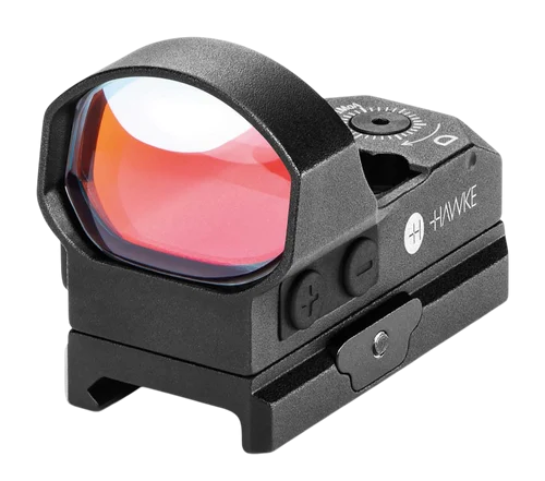 Hawke Sport Optics Reflex Sight Black 1x34mm Illuminated Circle Red Dot Reticle Weaver Rail Mount