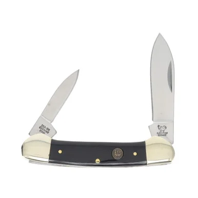 Hen & Rooster Canoe Folding Knife Buffalo Horn HR252BH