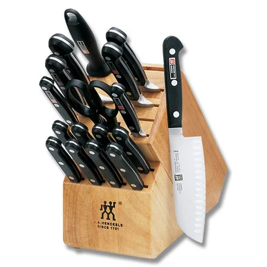 Henckels TWIN Pro "S" 18pc Block Set with BONUS Zwilling Cookbook CD 1018705