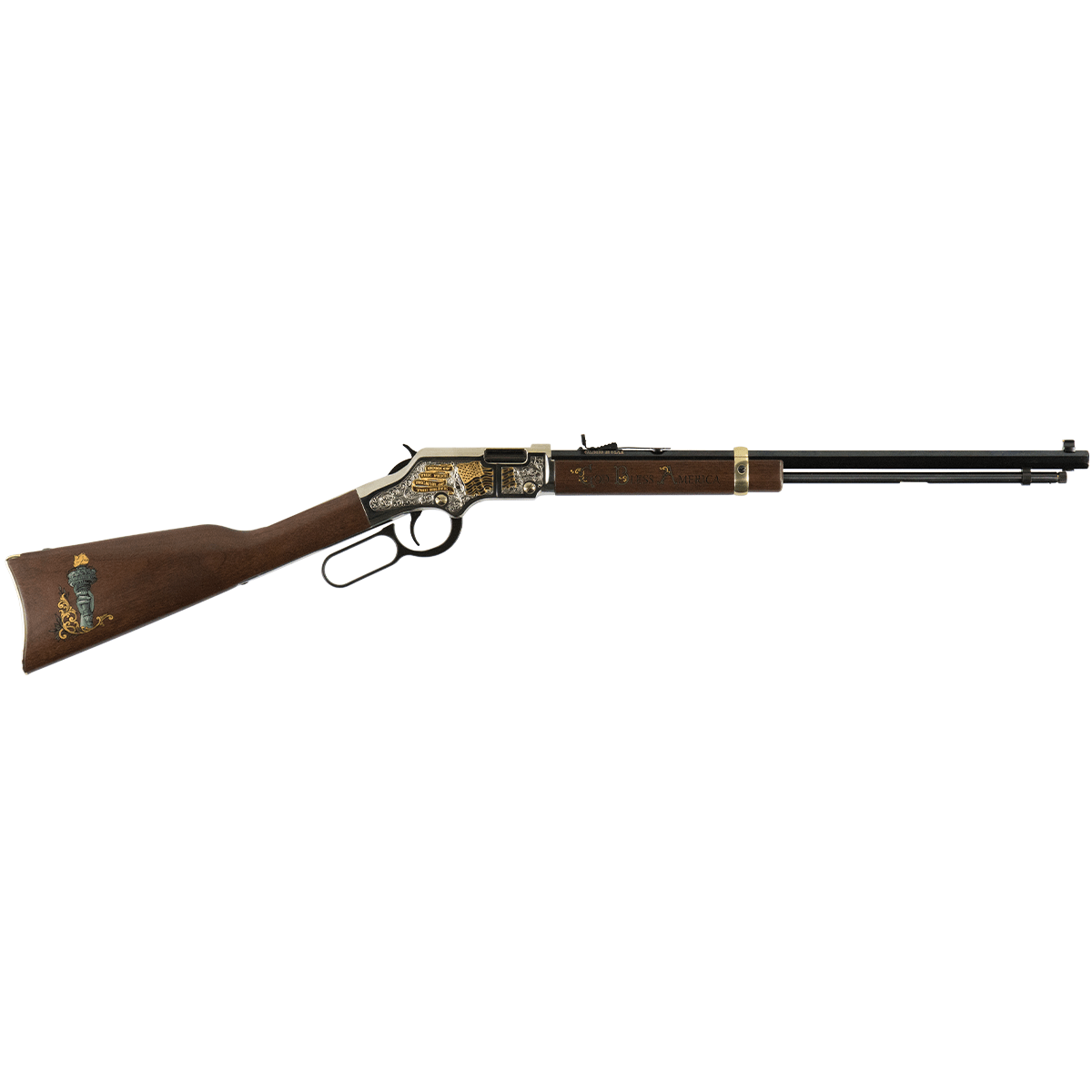 Henry Golden Boy God Bless America 22 Short 22 Long 22 LR Lever Action Rifle