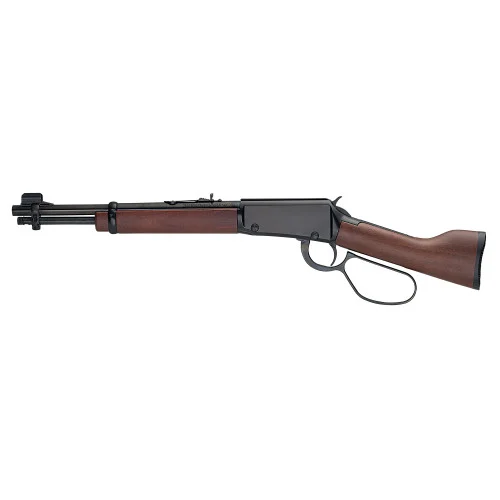 Henry H1 Mare's Leg 22 WMR, 12.8" Barrel, Blued, American Walnut, Adj Semi-Buckhorn Rear, Hooded Blade Front, 8rd