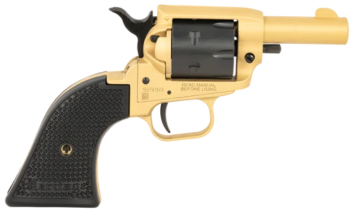 Heritage Barkeep 22 LR, 2.68" Barrel, Gold Cerakote, Black Star Polymer Grips, 6rd