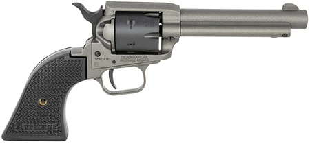 Heritage Mfg RR22C4 Rough Rider22 LR 6 Shot 4.75″ Tungsten Gray Cerakote Steel Barrel & Frame, Black Satin Cylinder & Textured Polymer Grips
