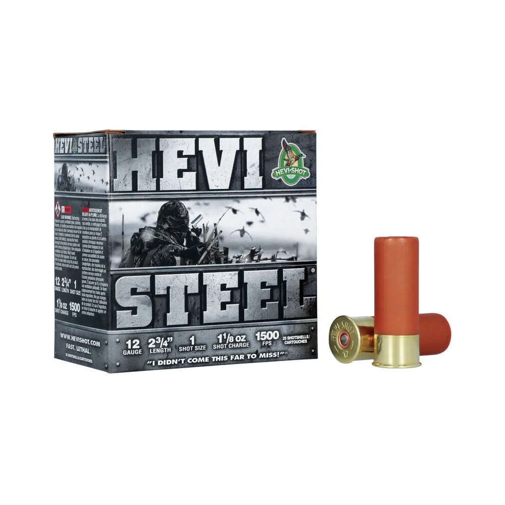 HEVI-Shot HS61221 HEVI-Steel Waterfowl 12 Gauge 2.75" 1-1/8oz 1 Shot 1500 fps