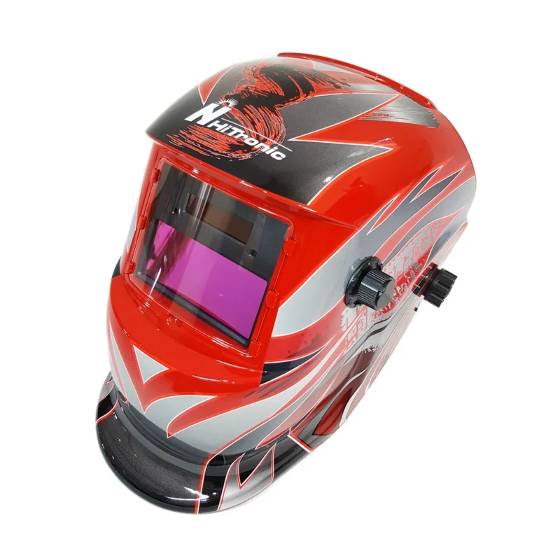 Hi-Tronic Auto Darkening Helmet (Red)