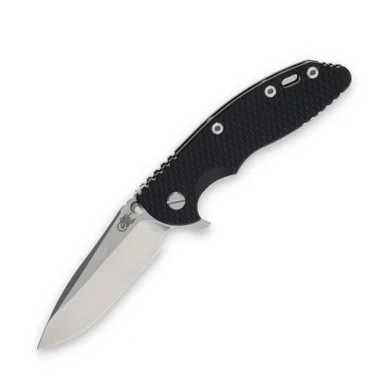 Hinderer Eklipse 3.5 Framelock Folding Knife Stonewash Spear Point S45VN Black G-10/Bronze Titanium KXM35SPEBLK