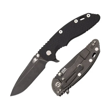 Hinderer Knives XM-18 Battle Black 3.5in Plain Battle Black Spear Point