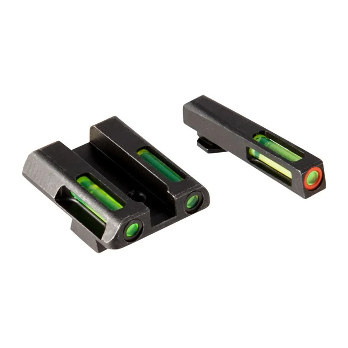 HIVIZLITEWAVE H3 TRITIUM ORANGE RING FRONT SIGHT SET W/GREEN LITEPIPE
