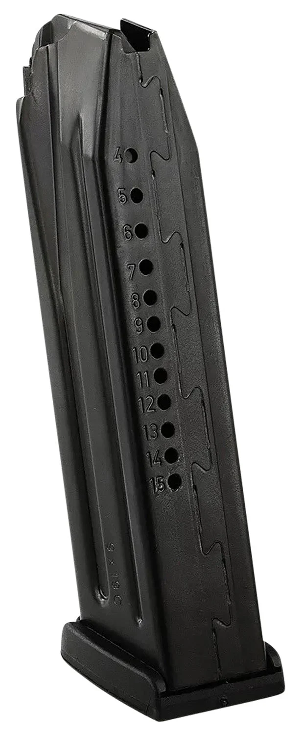 HK 50227869 VP9/P30 15-Round 9mm Luger Detachable Magazine Black Steel