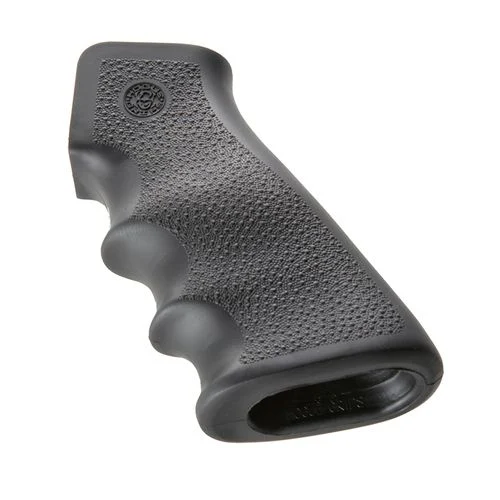 Hogue 15000 Rubber Grip with Finger Grooves AR-15 Rubber Black