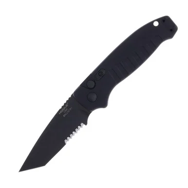Hogue Ballista 1 OTS Auto PS Tanto - U.S. Military Issue Black Aluminum Handle AUHG64120