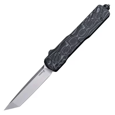 Hogue Counterstrike Out-the-Front Automatic 3.35″ Tanto Blade with G-Mascus Black G10 Cover