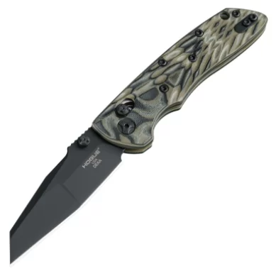 Hogue Deka 3.25″ ABLE Lock Folder Modified Wharncliffe Blade Black Finish – G-10 Frame G-Mascus Green