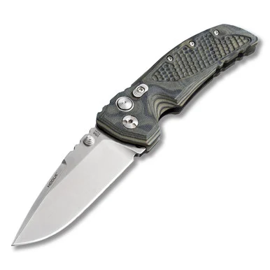 Hogue EX-01 Manual Folding Knife Green G10 3.5in Stonewash Drop Point Blade HG34178