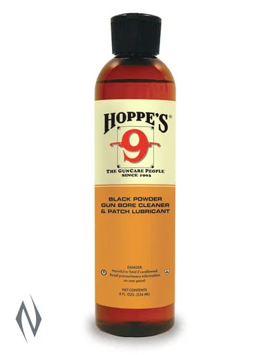 HOPPES NO 9 BLACK POWDER BORE SOLVENT & LUBRICANT 8OZ
