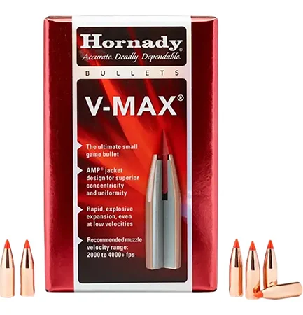 Hornady 22006 V-Max20 Cal .204 40 gr V Max 100 Per Box/ 40 Case