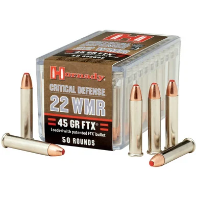 Hornady 22WMR 45gr FTX Critical Defense