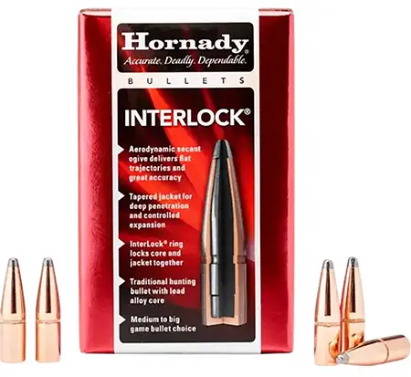 Hornady 2845 InterLock7mm .284 162 gr Boat Tail Spire Point 100 Per Box/ 15 Case