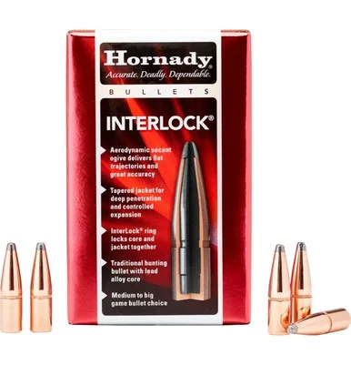 Hornady 30 Cal 308 150gr SP Interlock 100pk