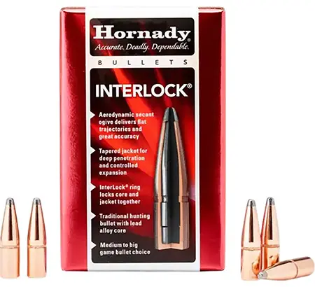 Hornady 3510 InterLock35 Cal .358 200 gr Spire Point 100 Per Box/ 15 Case