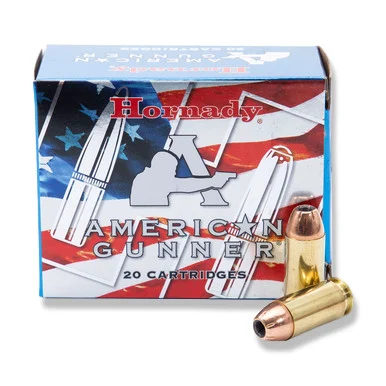 Hornady American Gunner 40 S&W Ammunition 180 Grain Brass 20 Rounds XTP JHP