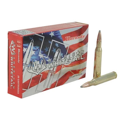 Hornady American Whitetail 270 Winchester Ammo 140 Grain Brass Centerfire 20 Rounds Interlock JSP-BT 80534