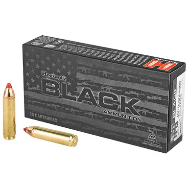 Hornady Black Ammo 450 Bushmaster Ammo 20 Rounds Brass Centerfire 250 Grain Spitzer FTX 82246