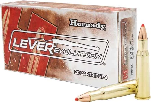 Hornady LEVERevolution .348 Winchester 200 gr PolyTip ammo