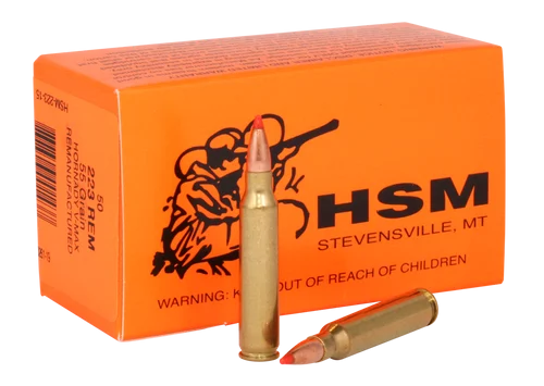HSM 223 Remington, 55gr, Hornady V-Max, 50rd Box
