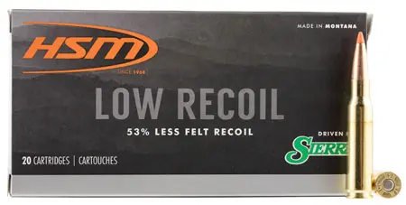 HSM 30844N Low Recoil308 Win 150 gr Orange Polymer Tip 20 Per Box/ 25 Case
