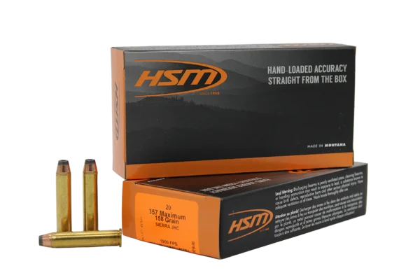HSM 357 MAXIMUM 158GR JHP 20RD