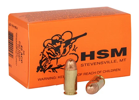 HSM 4512R Training45 ACP 230 gr Full Metal Jacket 50 Per Box/ 20 Case