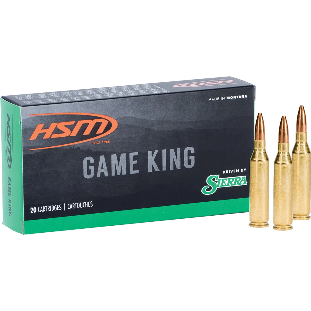 HSM Game King 6mm Remington 100 gr JSP ammo
