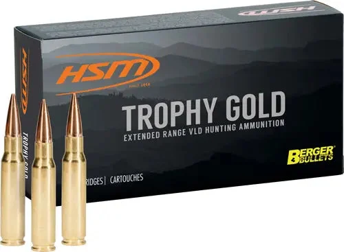 HSM TROPHY GOLD 338 LAPUA MAG 250GR BERGER OTM 20RD