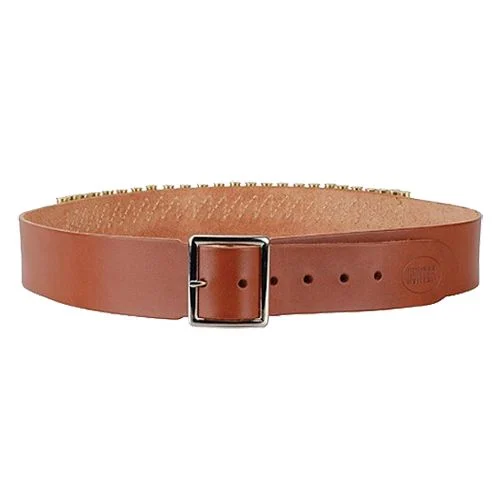 Hunter Company 145L Handgun Cartridge Belt 45 ACP 25 Rounds Chestnut Tan Leather Large