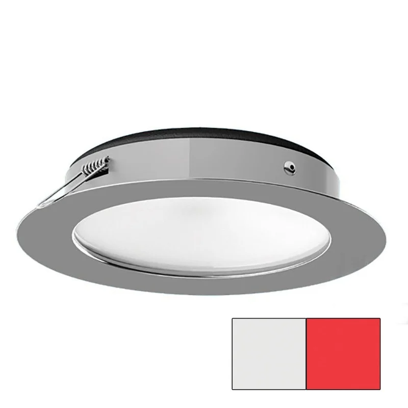 i2Systems Apeiron Pro XL A526 – 6W Spring Mount Light – Cool White/Red – Polished Chrome Finish [A526-11AAG-H]