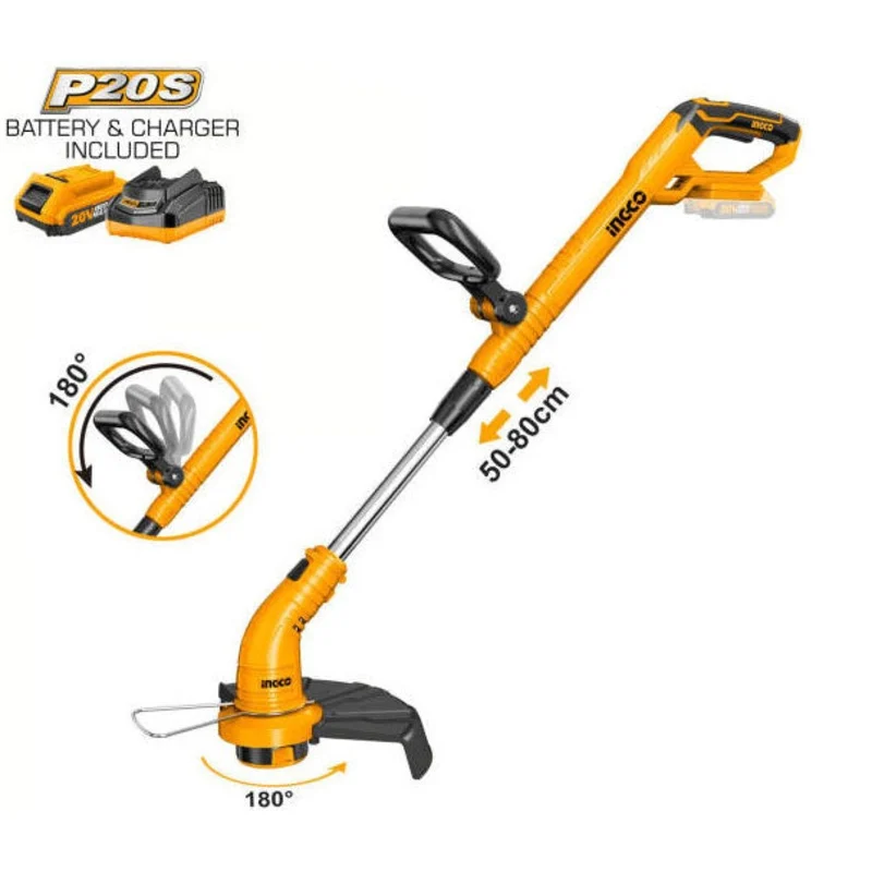 Ingco CGTLI20301 20V Cordless Li-Ion Grass Trimmer (Bare)