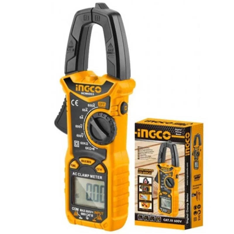 Ingco DCM6003 Digital AC Clamp meter 6000 Counts