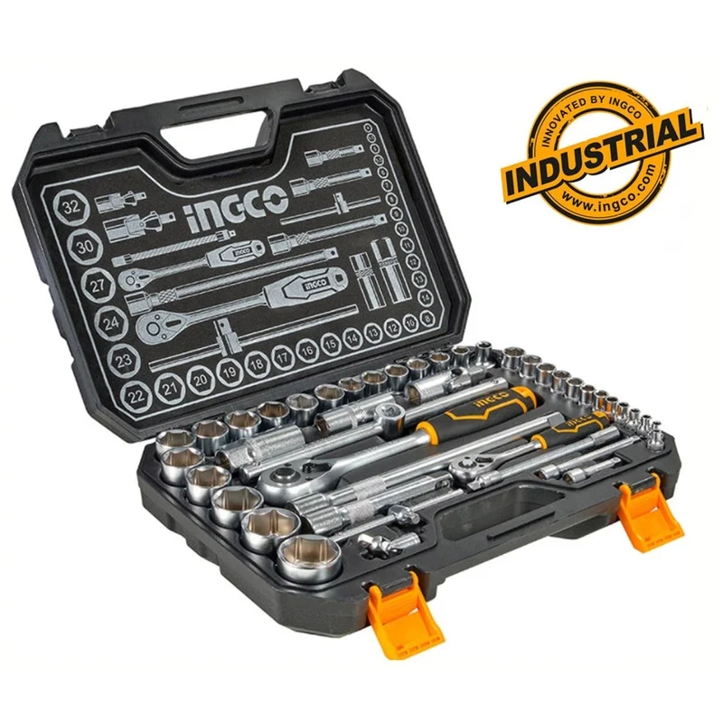 Ingco HKTS42441 44pcs Socket Wrench Set 1/4″ & 1/2″ Drive