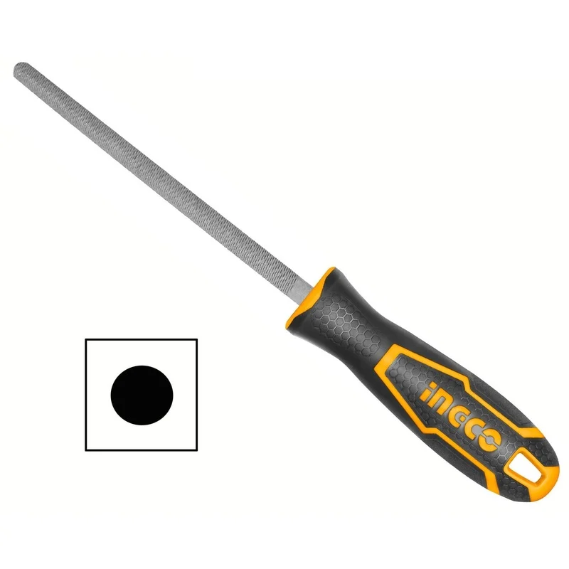 Ingco HSRF088 Round Steel File