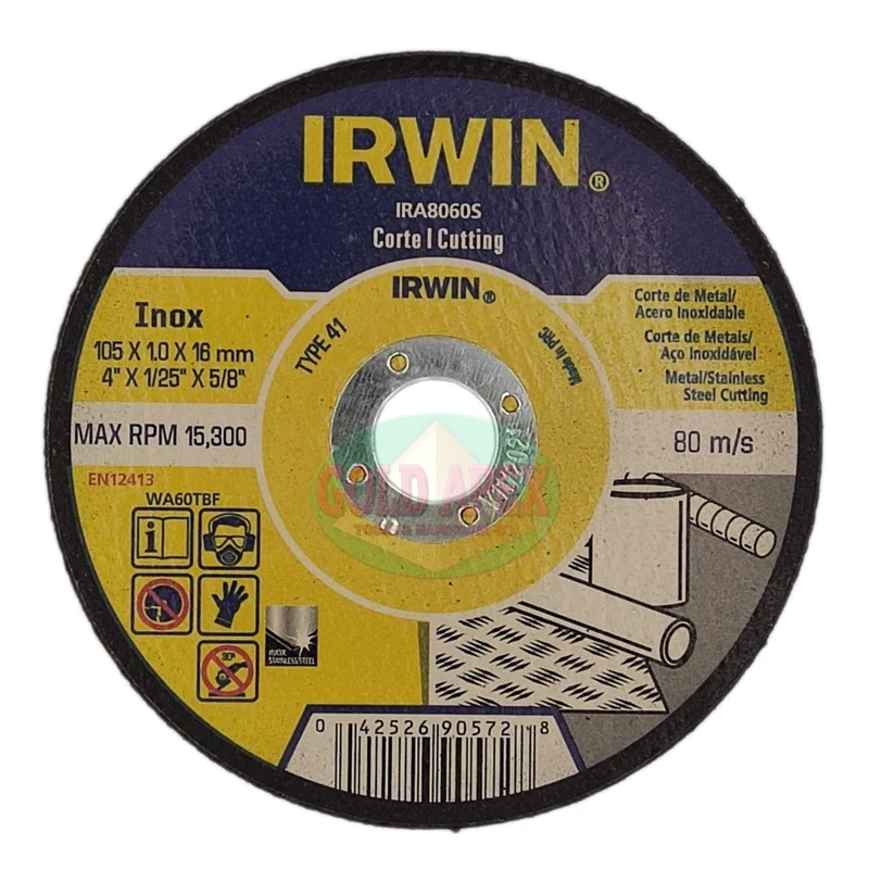 Irwin Cutting Disc 4″ for Stainless (Super Thin)