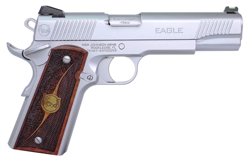 Iver Johnson Eagle HC G2 45 ACP, 5" Barrel, Chrome FOS