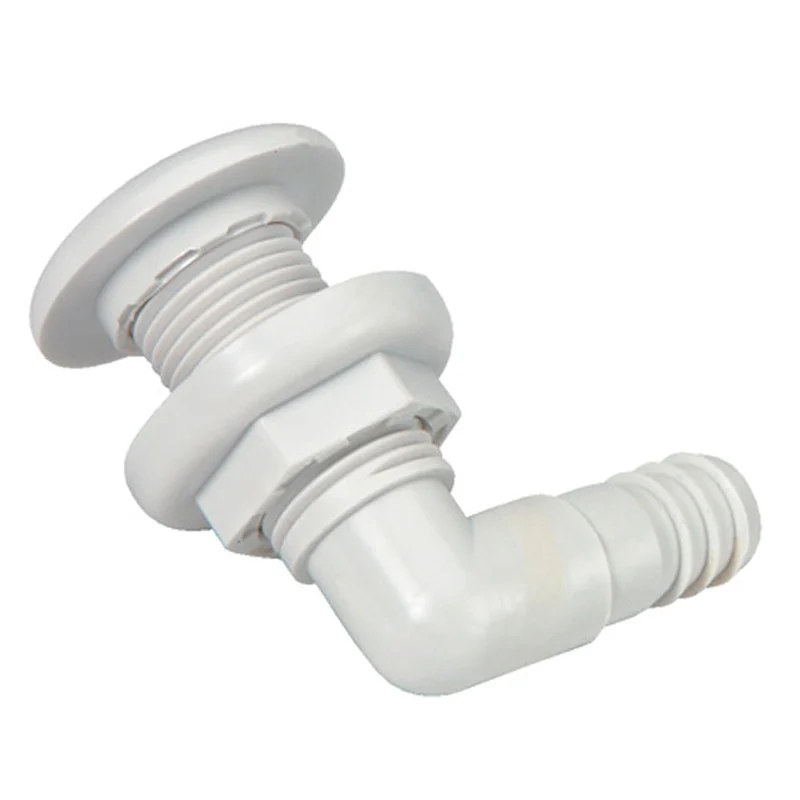 Johnson Pump Thru-Hull Connector – 3/4 – 90 – White [75035-00]
